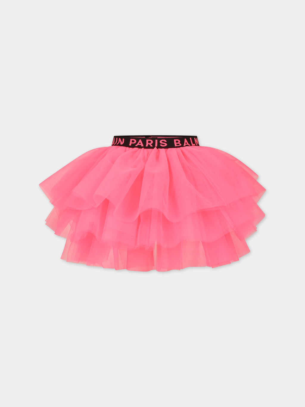 Fuchsia skirt for girl with logo