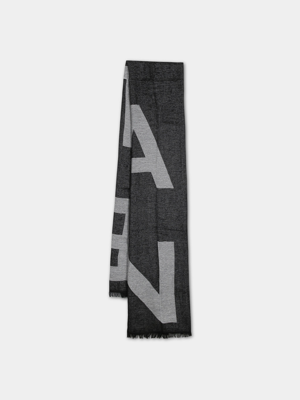 Black scarf for kids with logo
