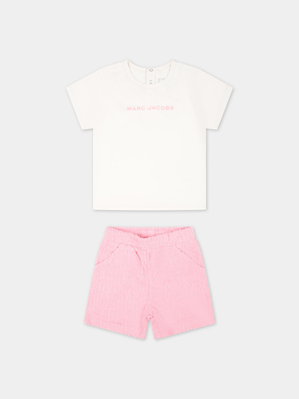 Tenue de sport rose pour bébé fille avec logo