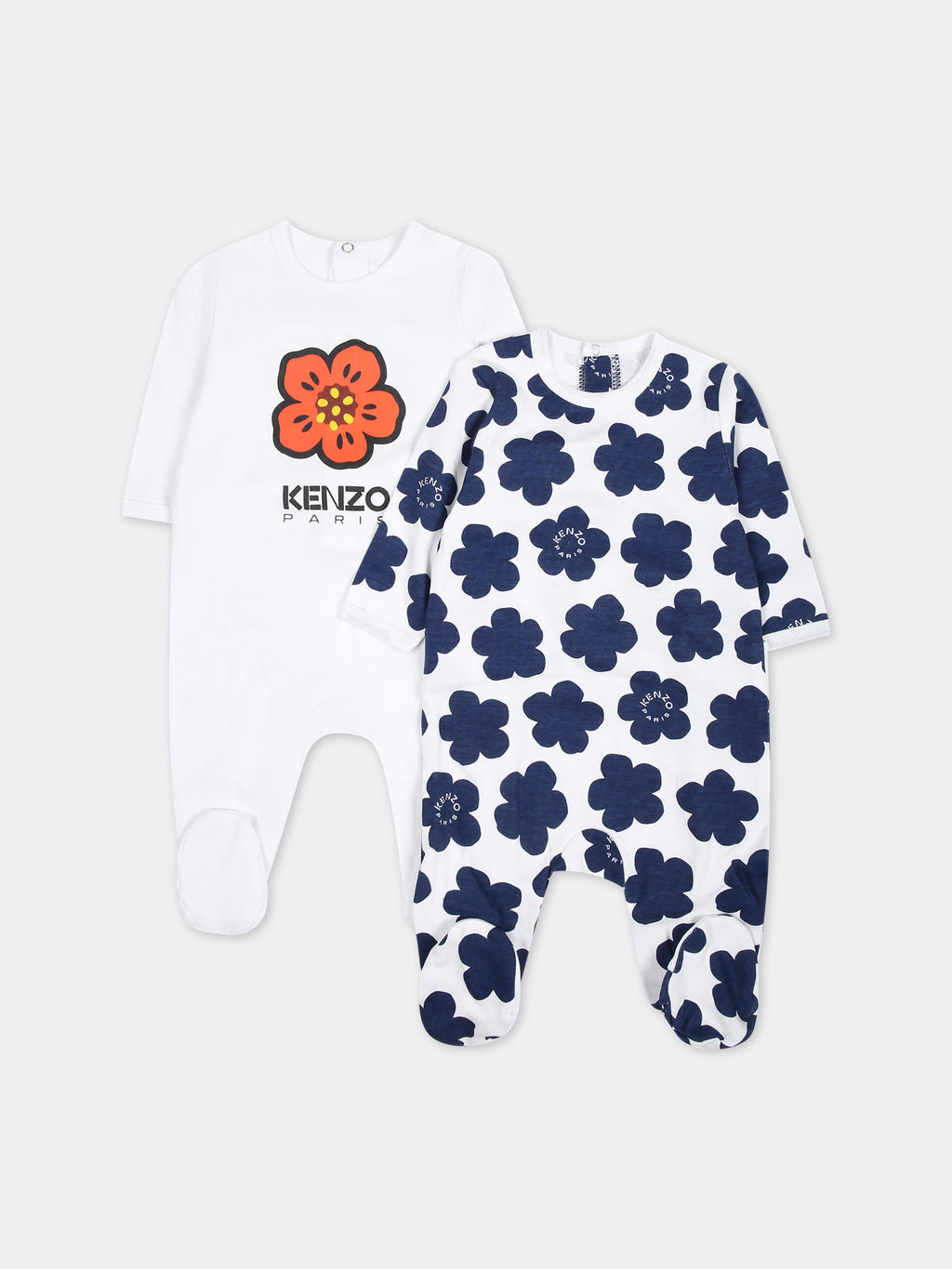 Set di tutine multicolor per neonata con logo