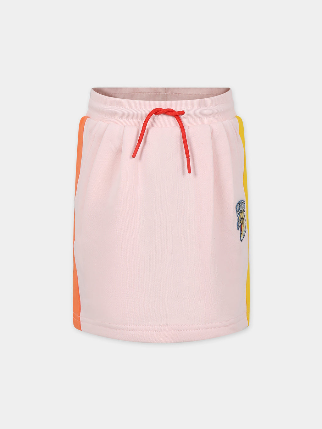 Pink skirt for girl with logo