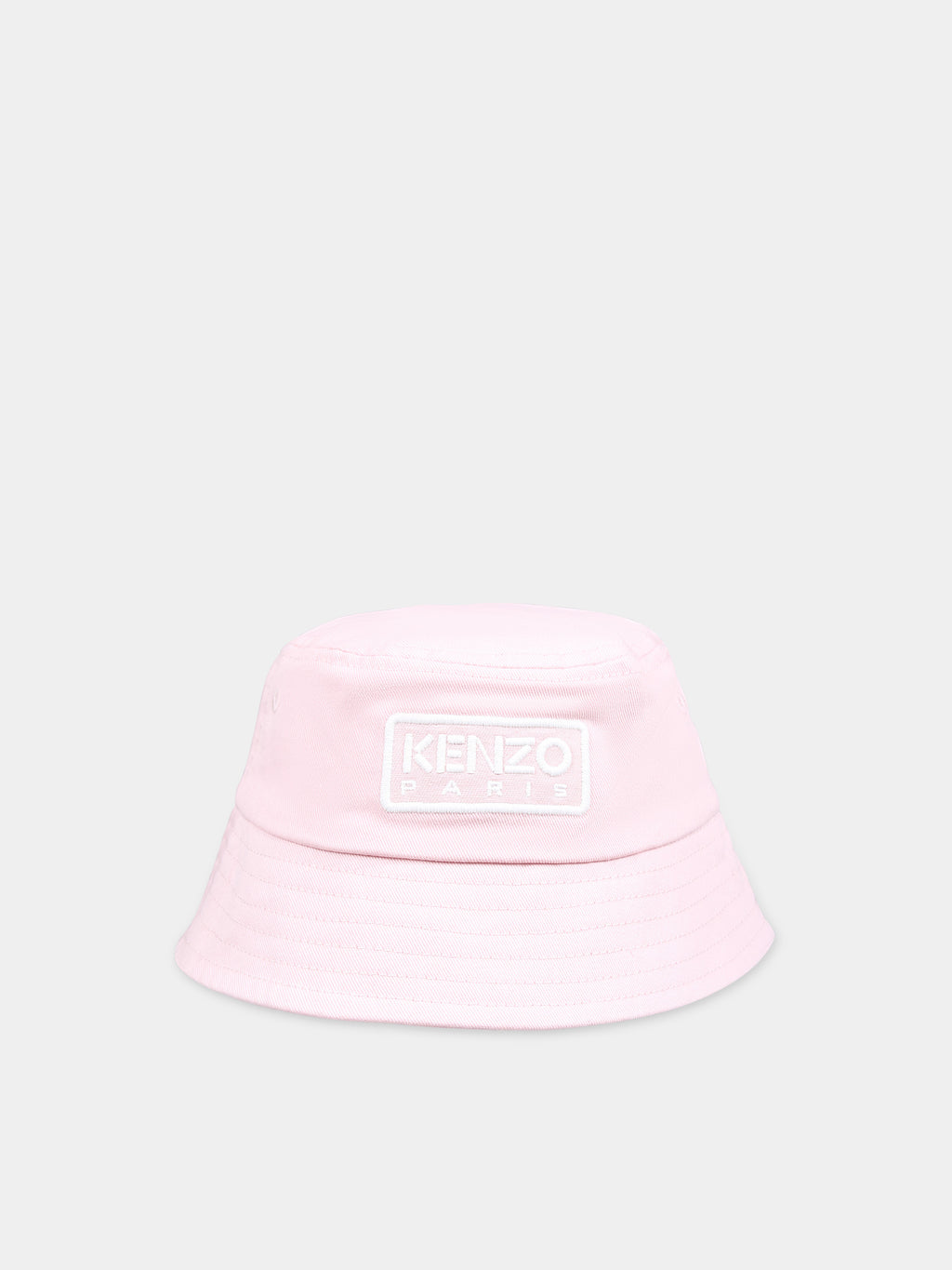 Pink cloche for girl with logo
