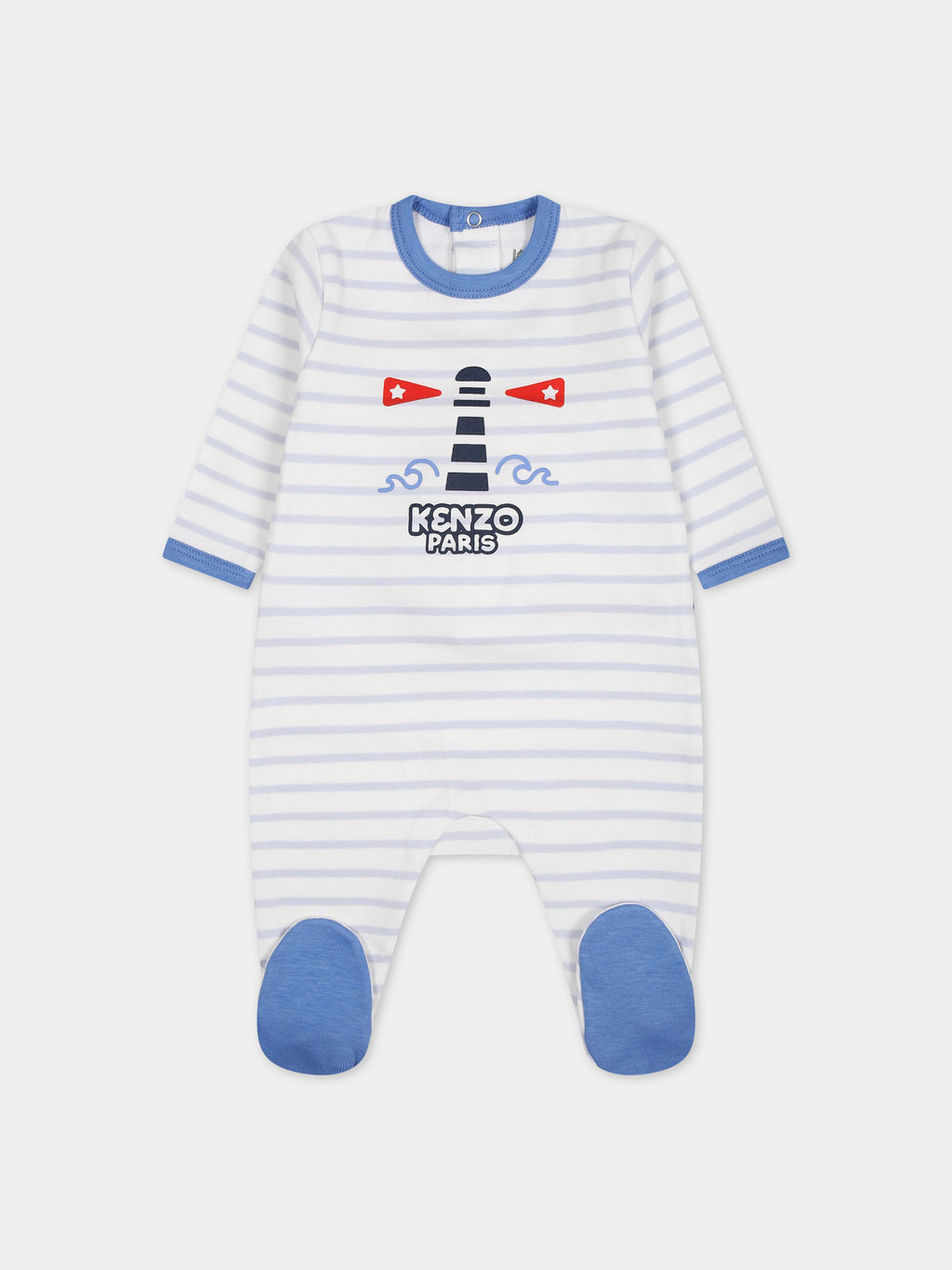 Multicolor babygrow for baby boy with print