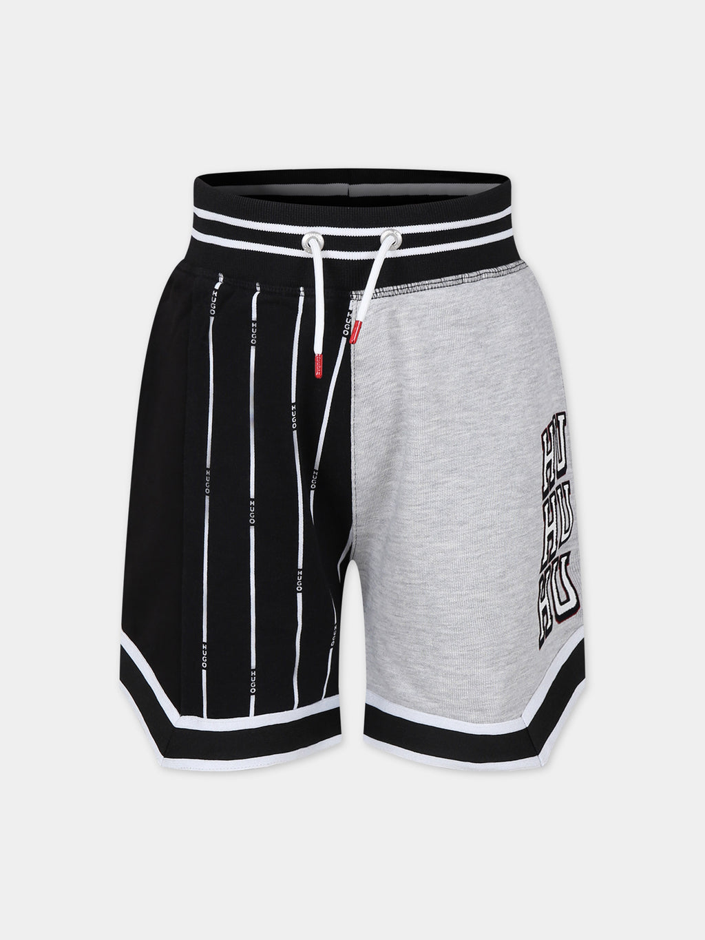 Multicolor shorts for boy with logo