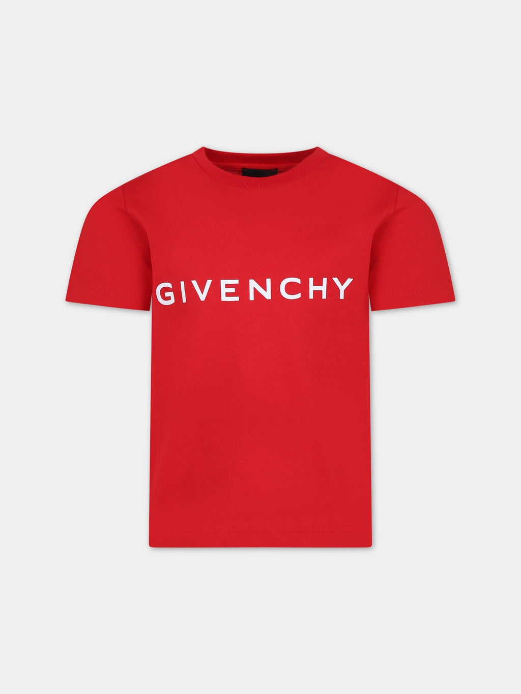 Red t-shirt for kids with logo