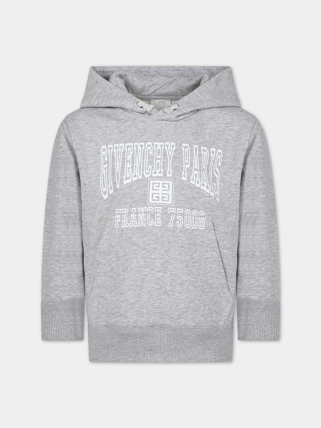 Sweat-shirt gris pour garçon avec logo