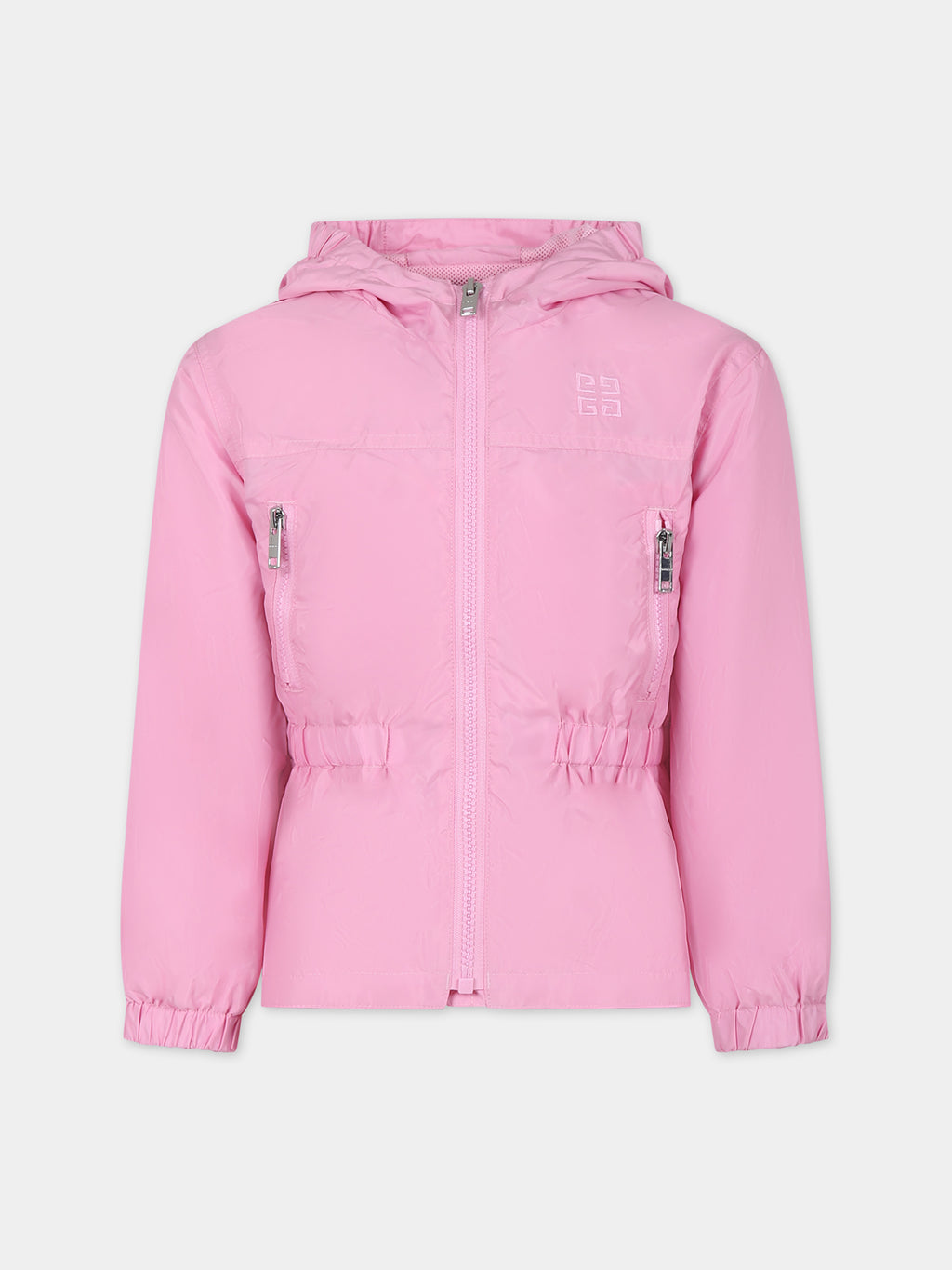 Pink windbreaker for girl