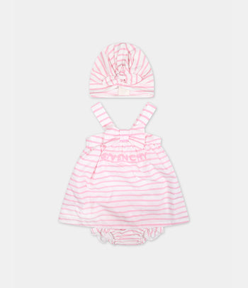 Baby embellished cotton dress in pink - Givenchy Kids