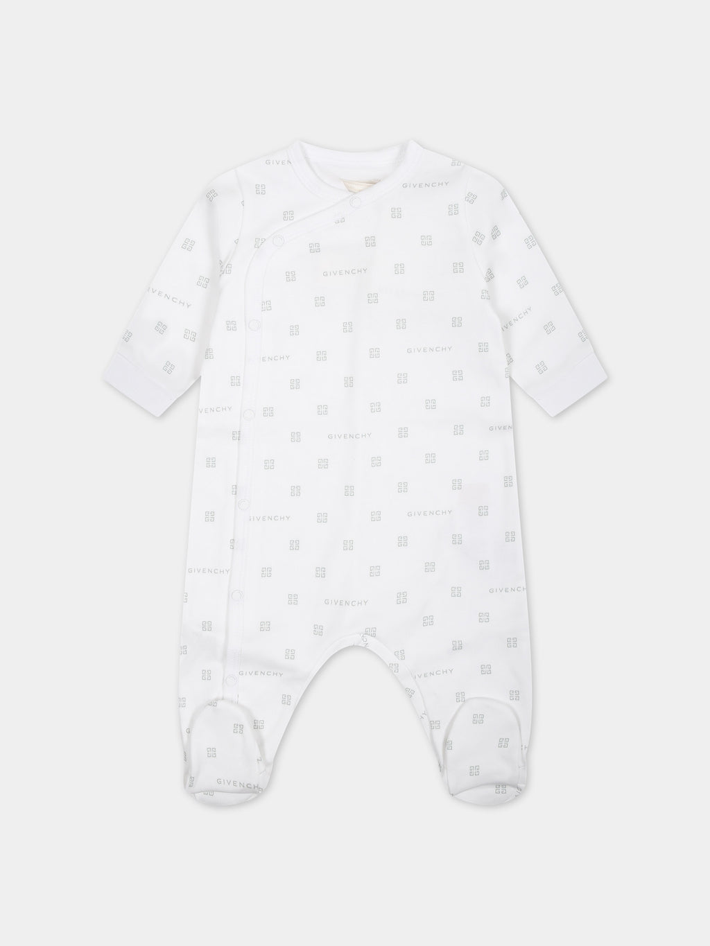 White onesie for babies with logo