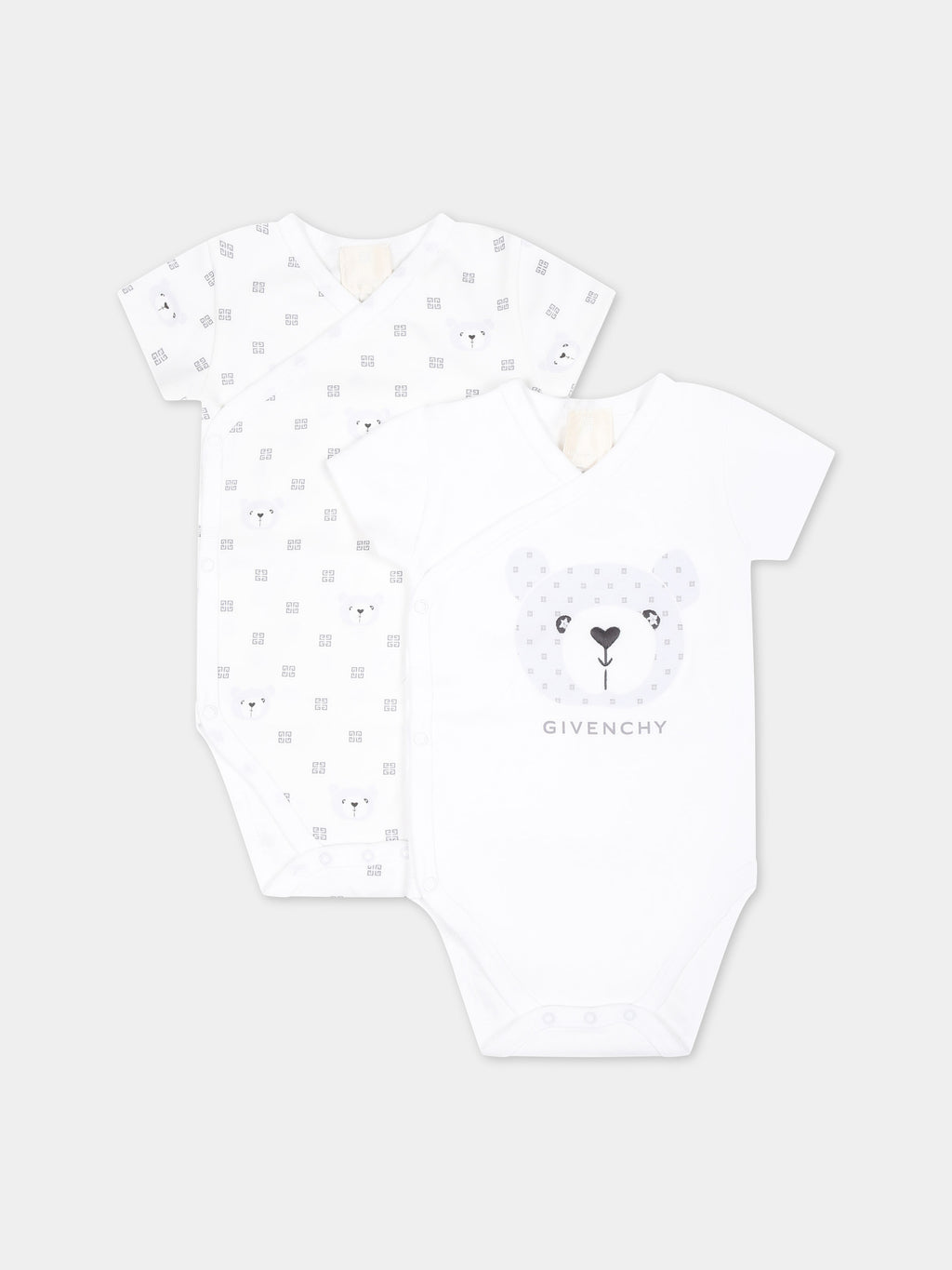 White set for babies with logo