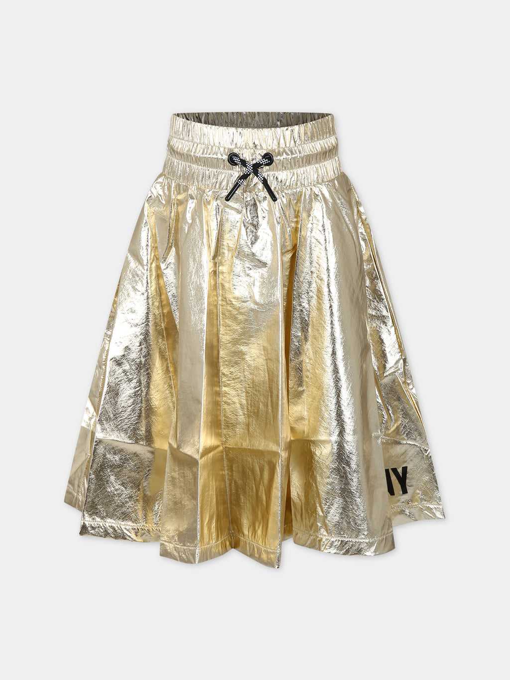 Golden casual skirt for girl