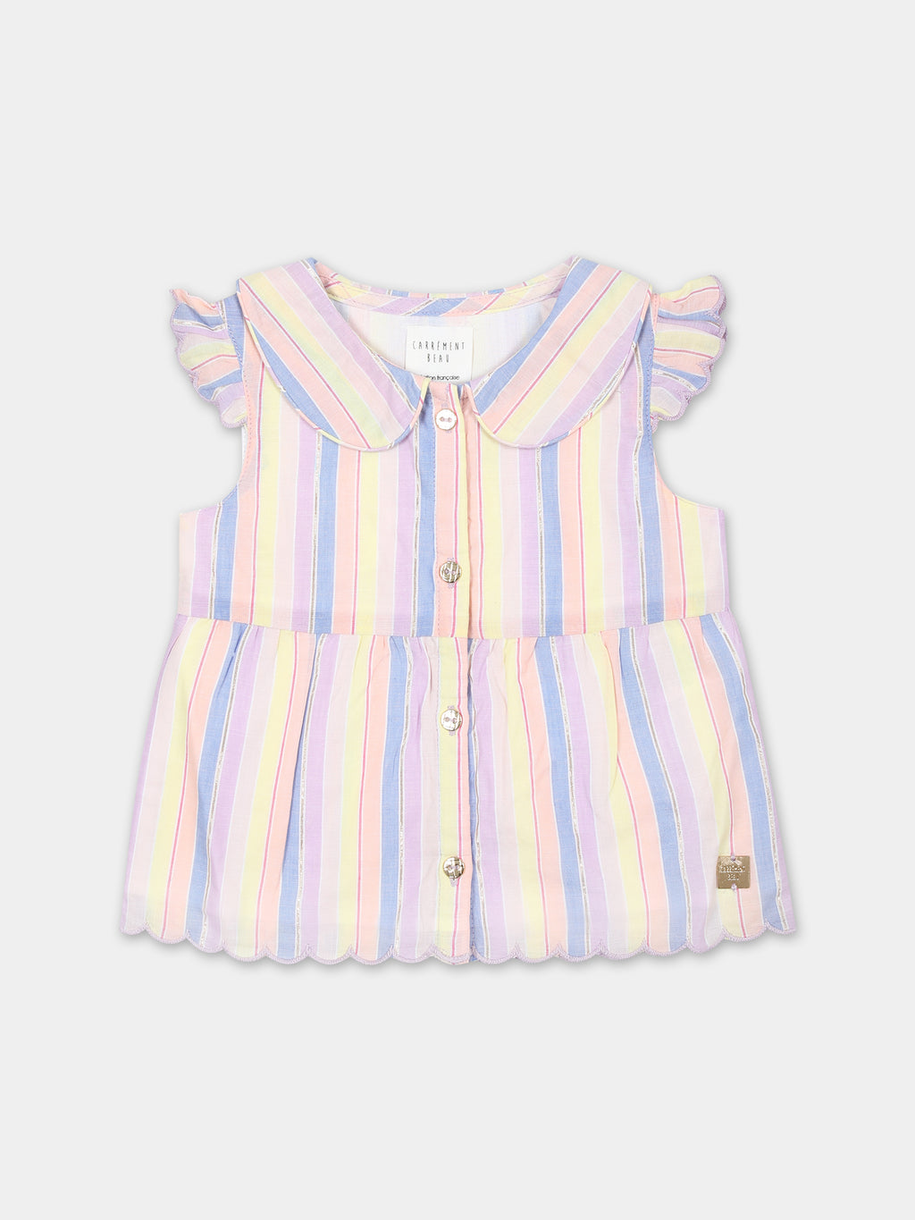 Top multicolore pour bébé fille