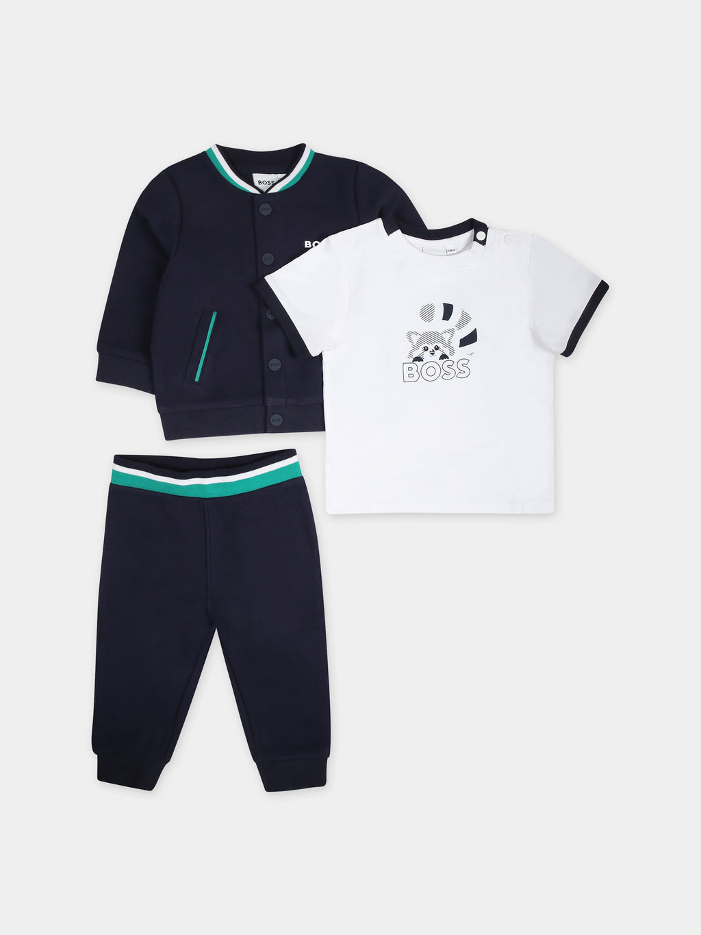 Blue sport suit set for baby boy