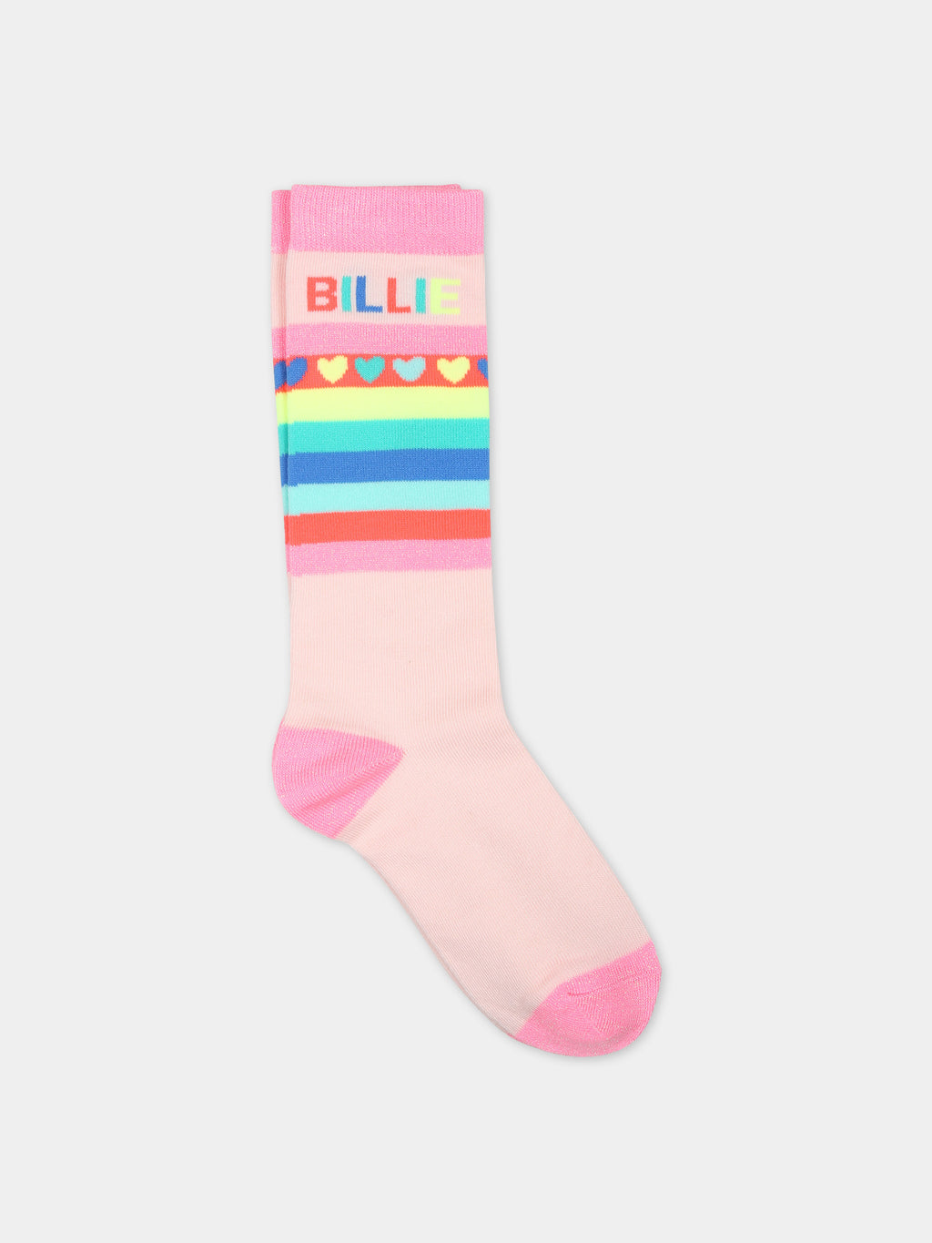 Multicolor socks for girl with logo