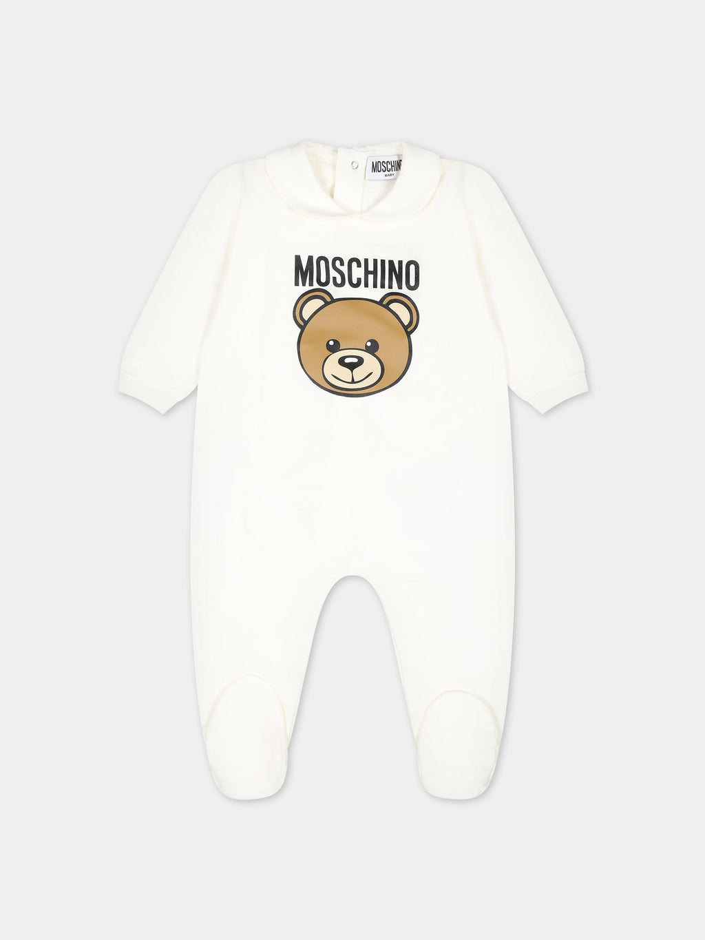 Tutina bianco per neonati con Teddy Bear