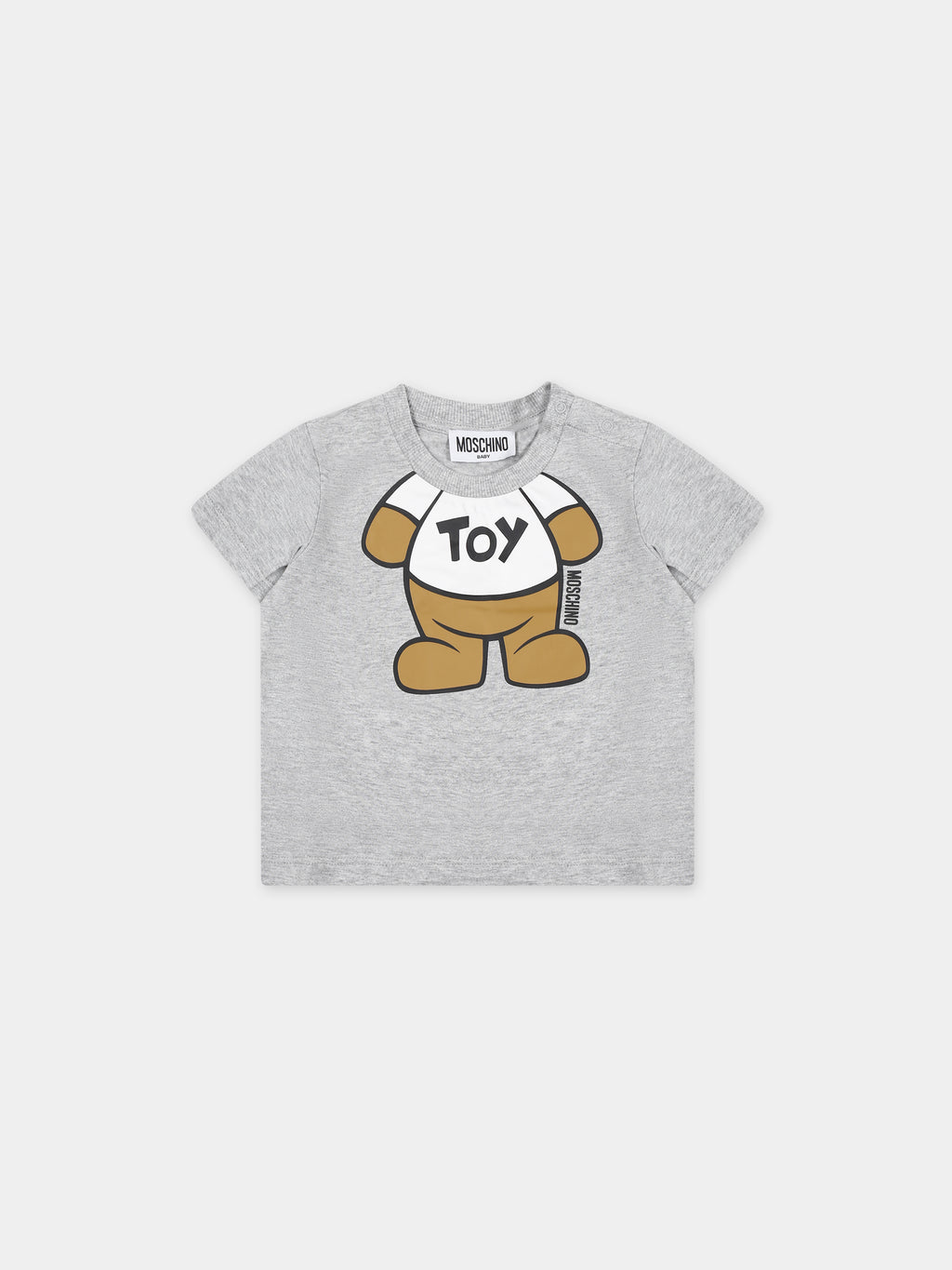 Gray t-shirt for babies with Teddy Bear