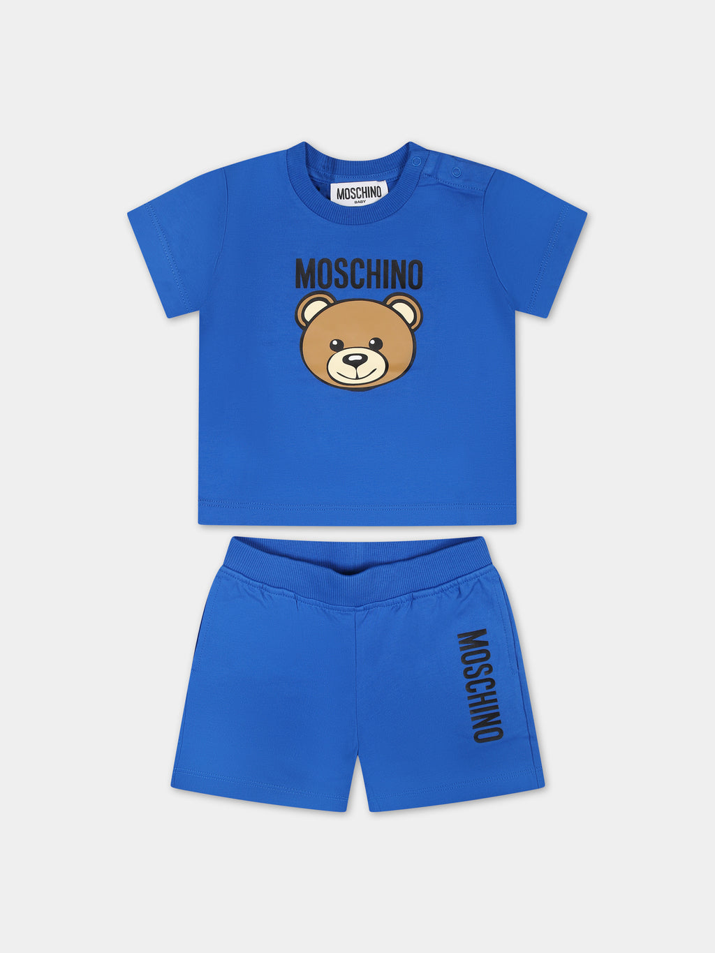 Tenue bleue pour bébé garçon avec Teddy Bear et logo