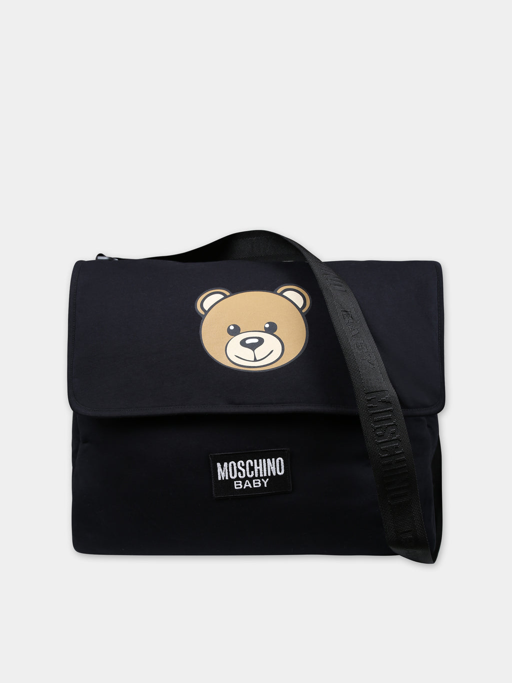 Sac mère noir pour bébé enfants avec Teddy Bear et logo