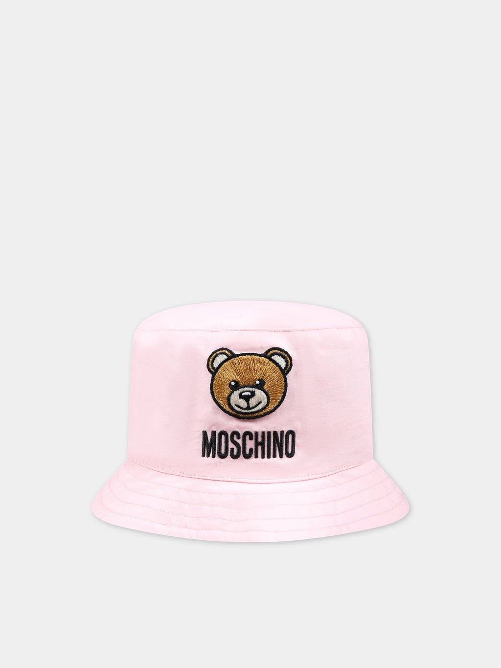 Cloche rosa per neonata con Teddy Bear