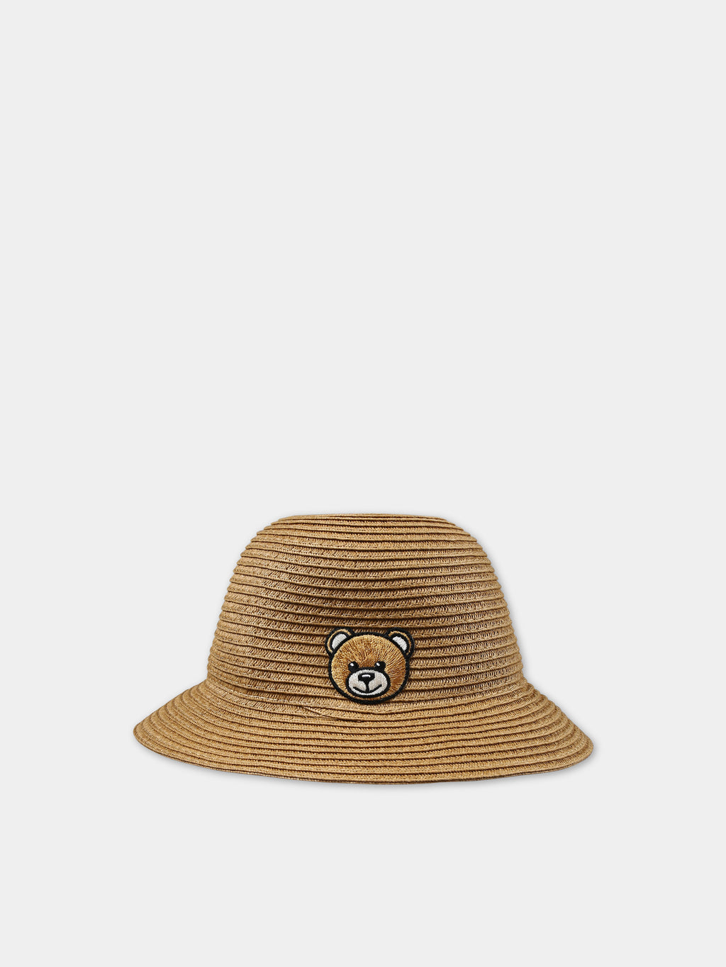 Chapeau beige pour bébé enfants avec ours en peluche