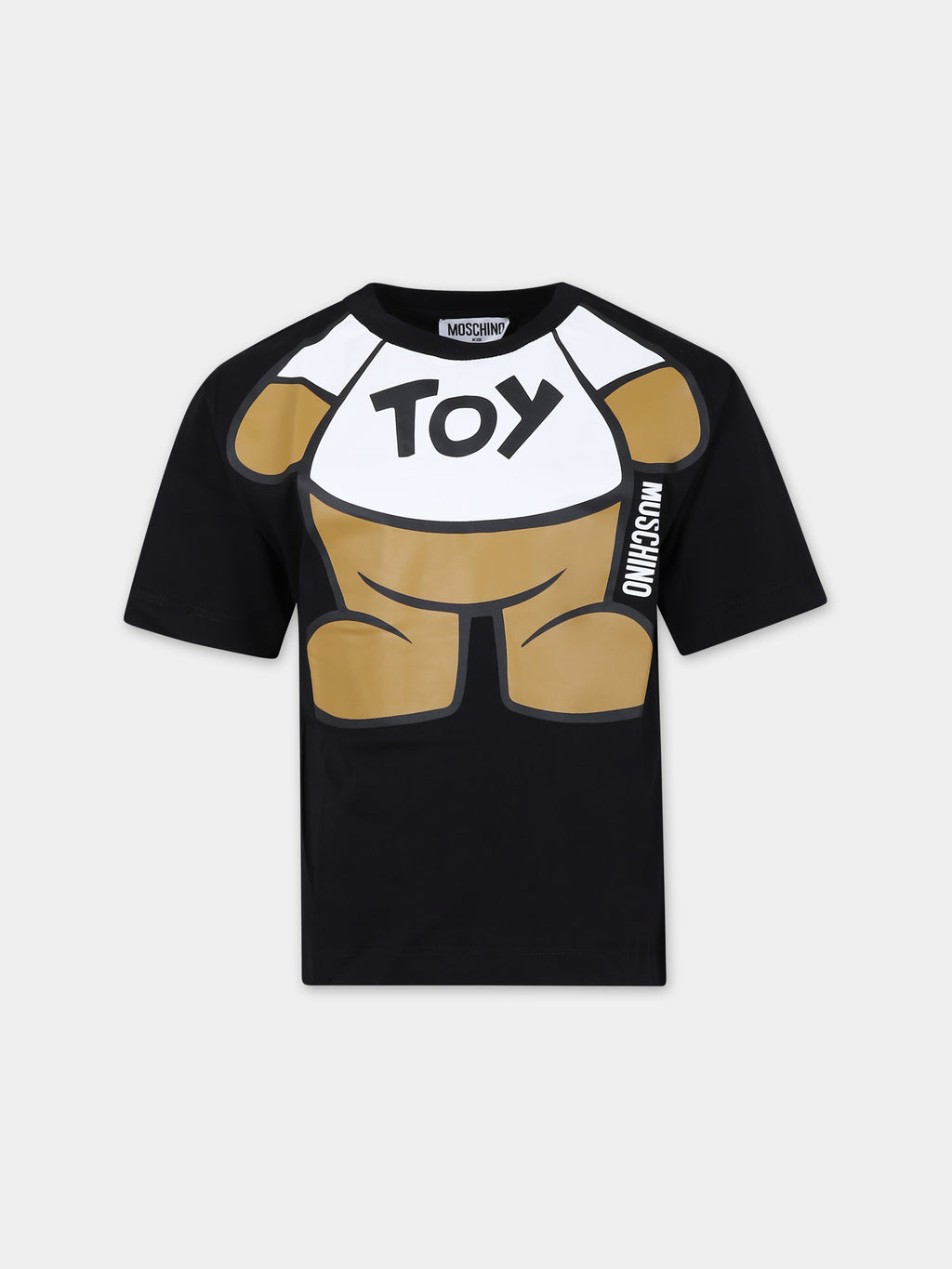 Black t-shirt for boy with Teddy Bear