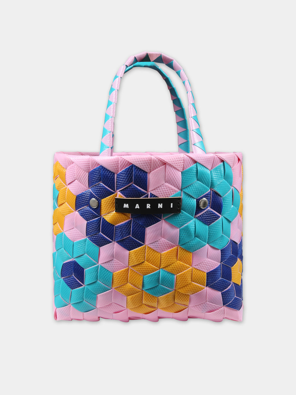 Multicolor bag for girl with logo