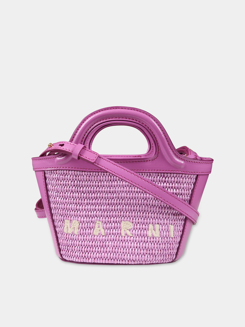 Purple bag for girl with logo