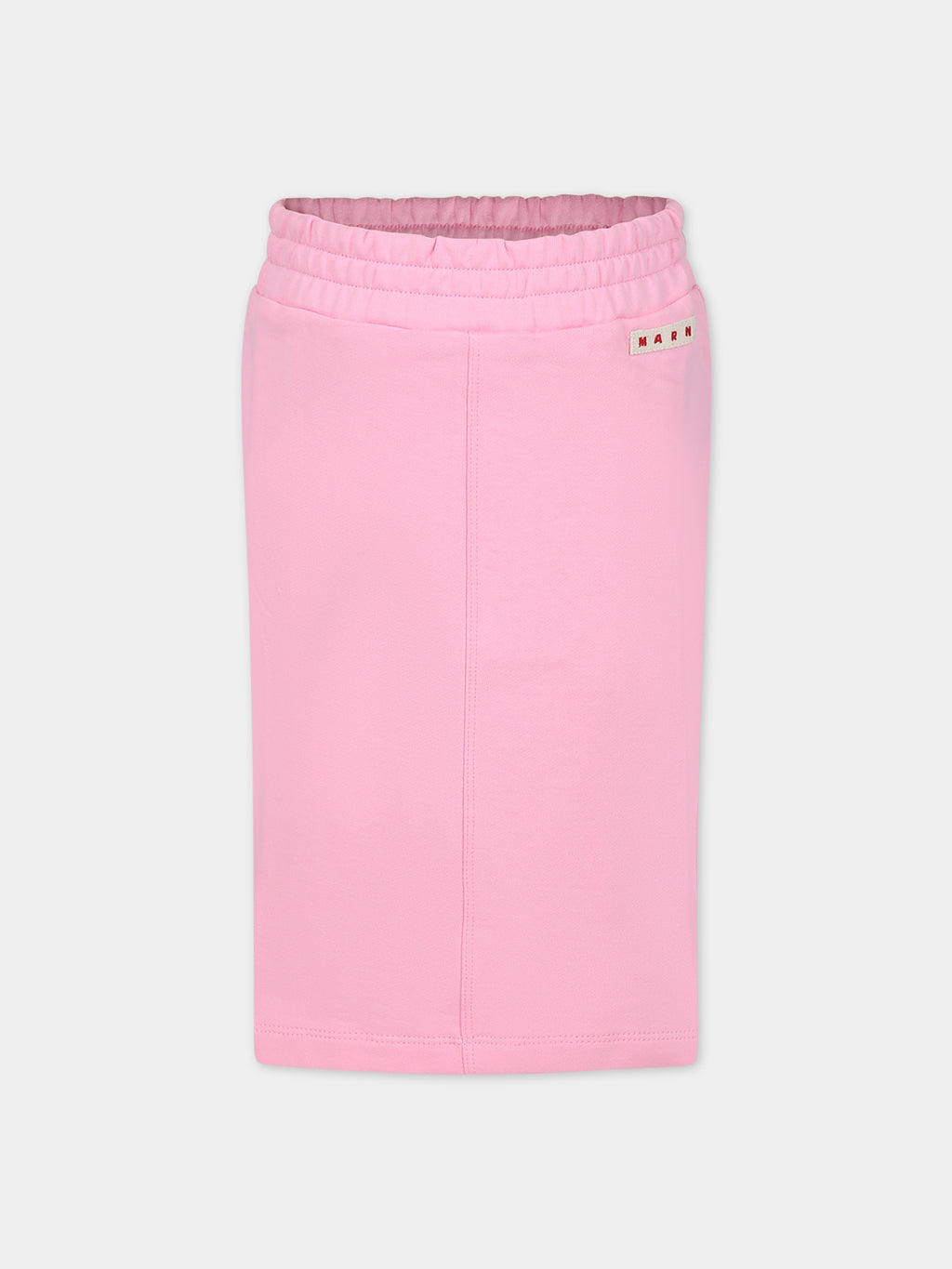 Pink skirt for girl with logo