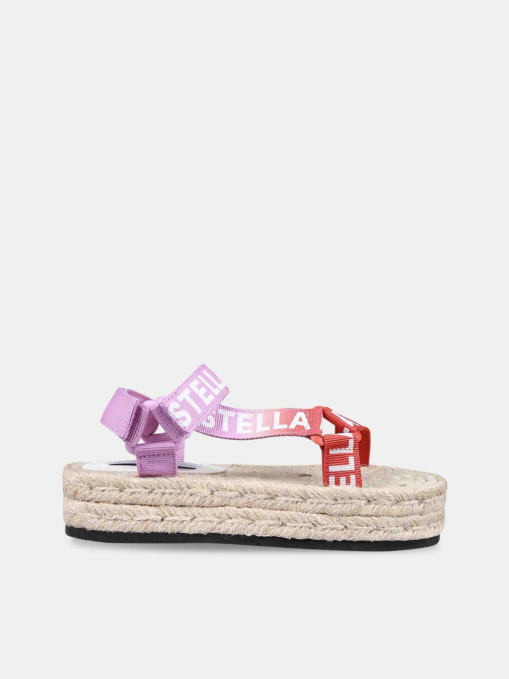 Beige sandals for girl with logo