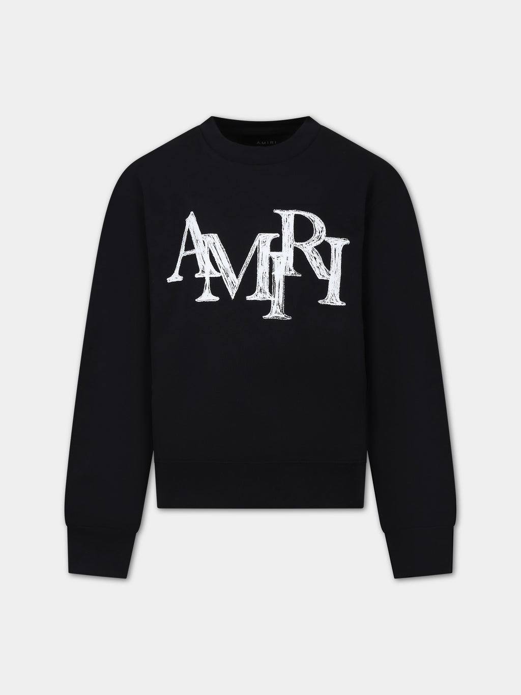 Black sweatshirt for kids with logo