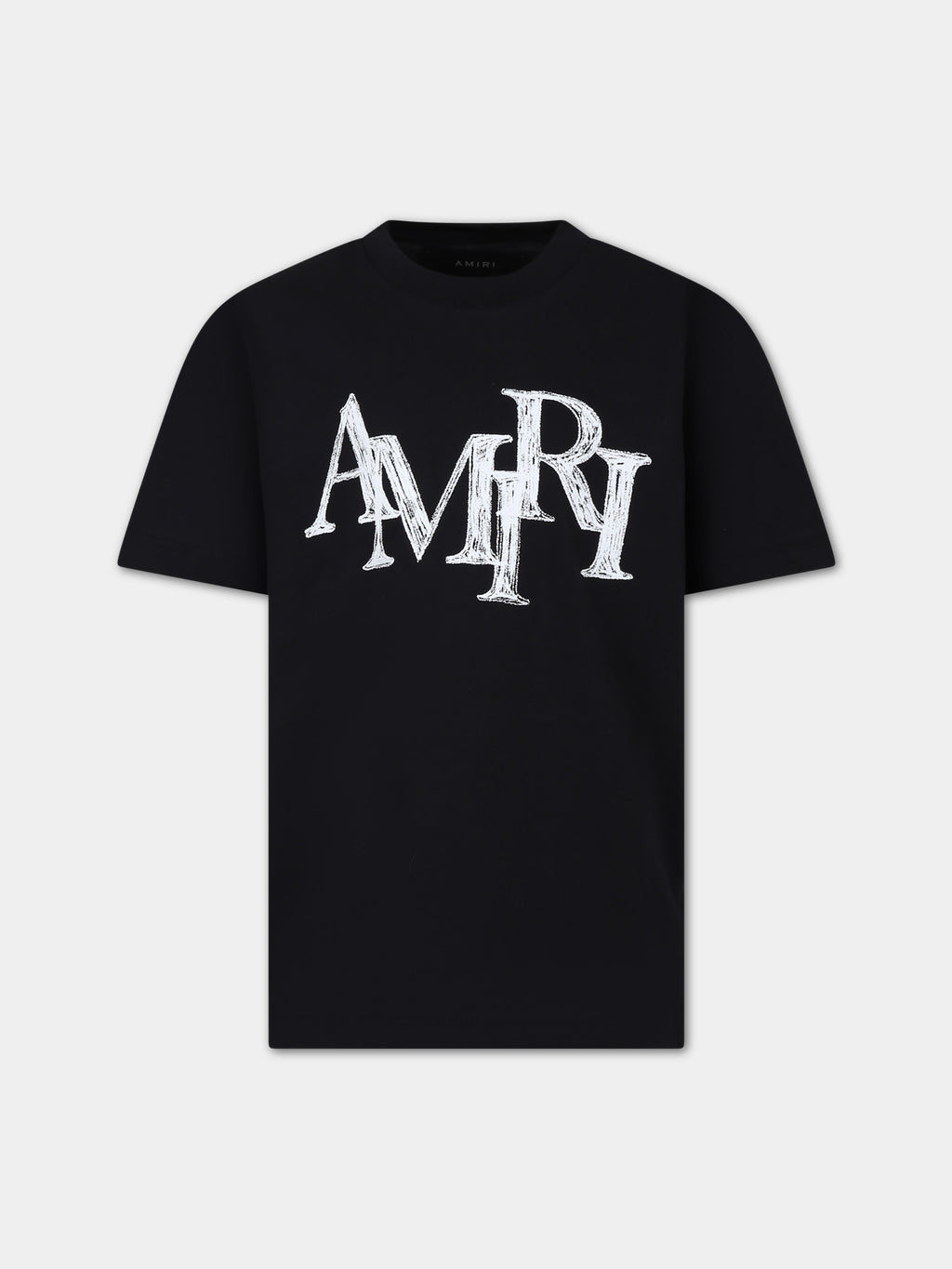 T-shirt noir pour enfant avec logo