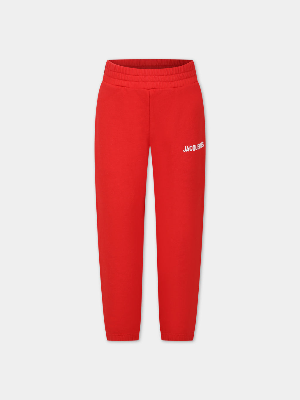 Red 'Le Jogging Jacquemus' trousers for kids