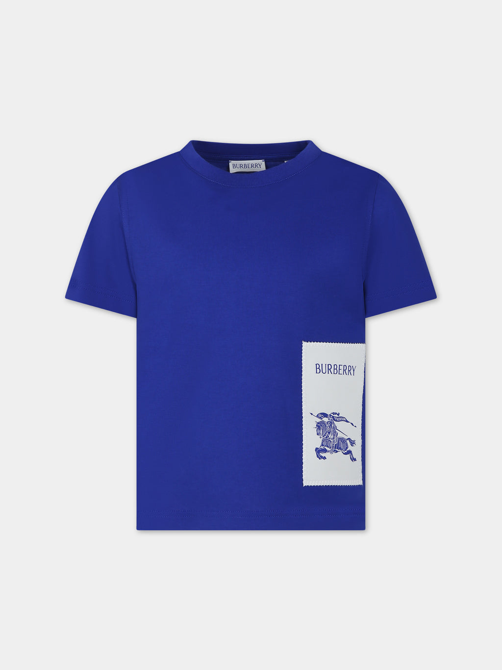 Blue t-shirt for boy with logo