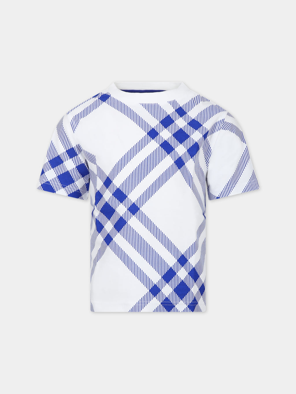 T-shirt per bambini con check all-over