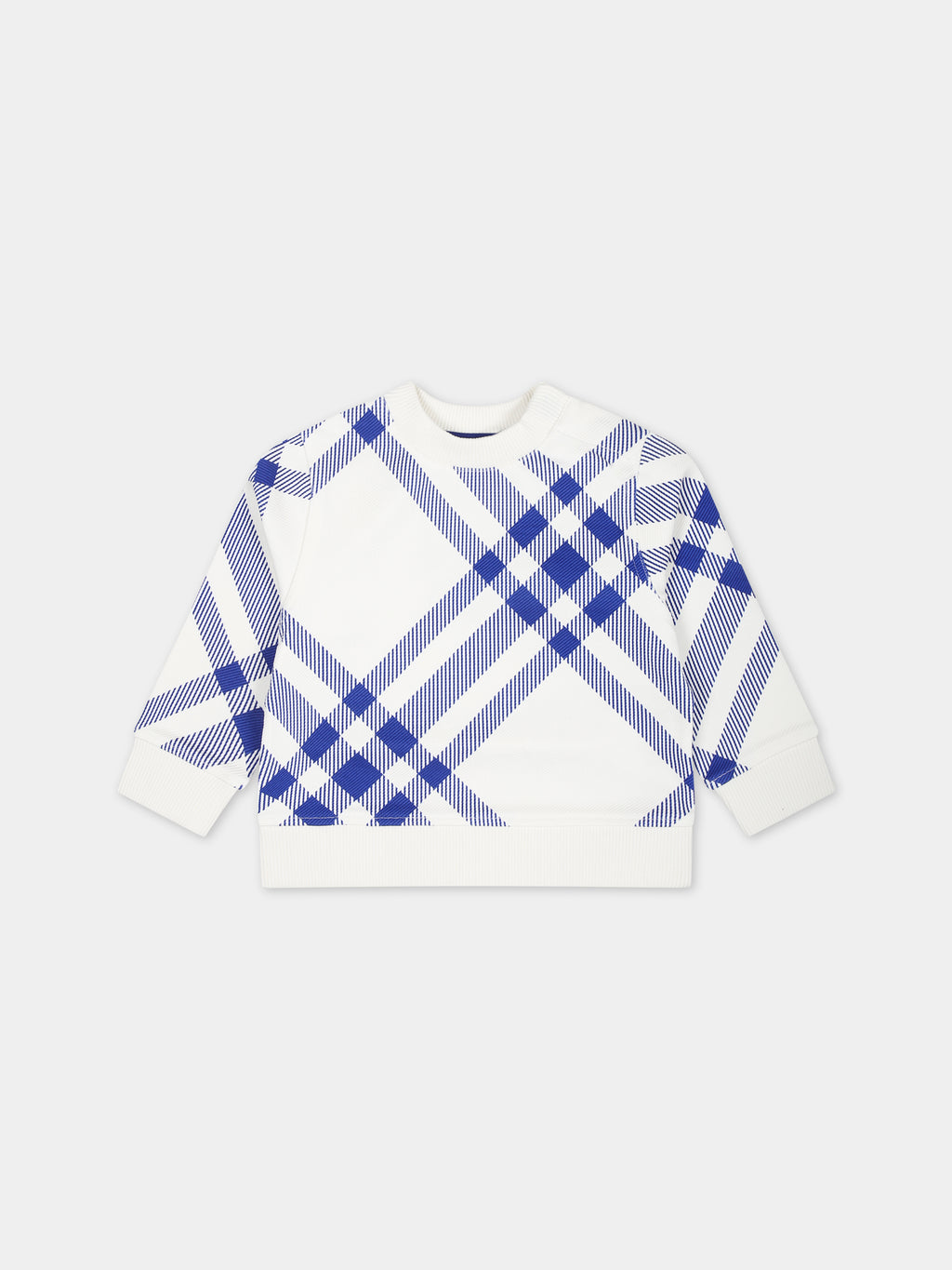 Sweatshirt for boy with all over check