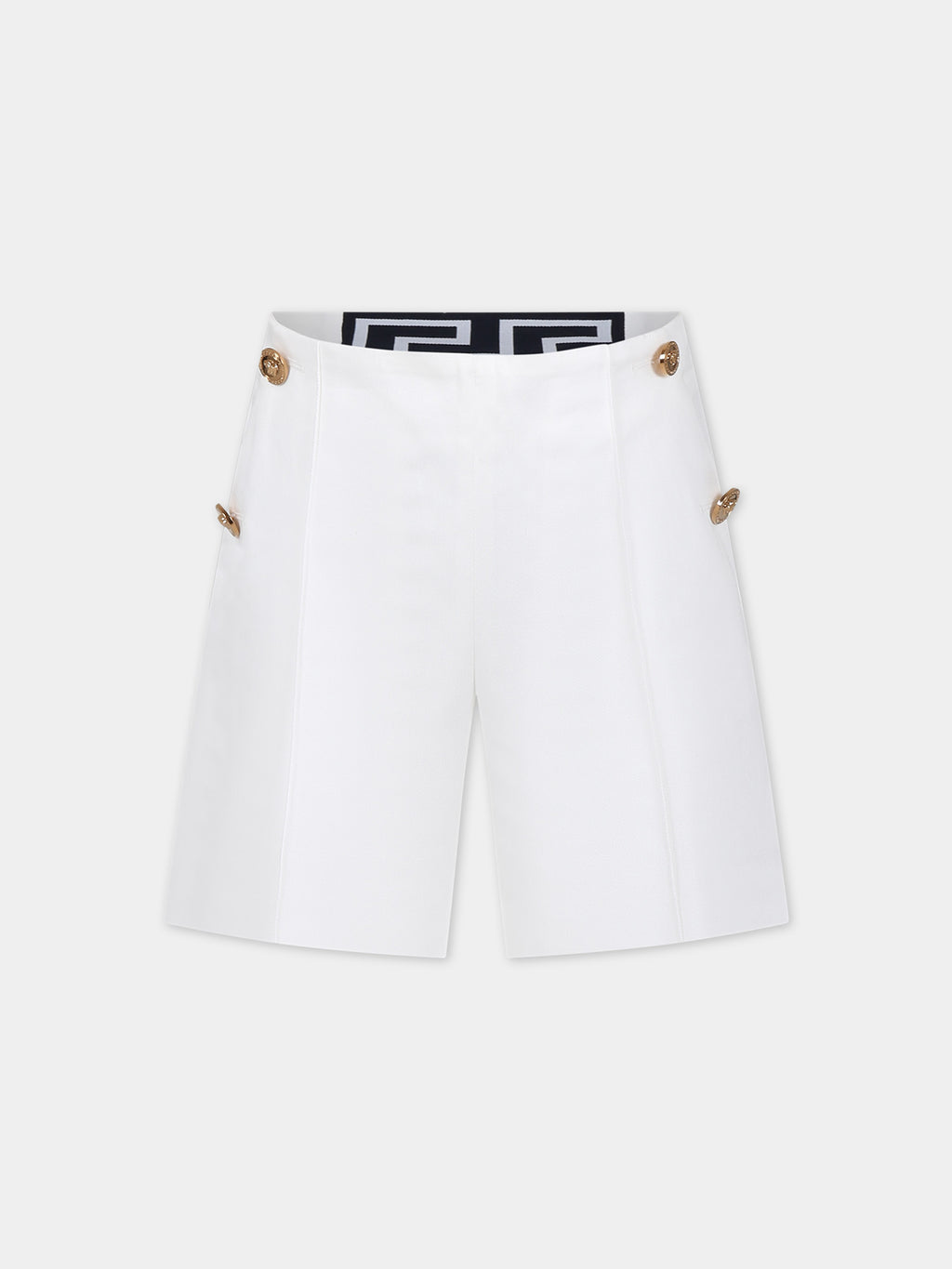 White elegant shorts for girl