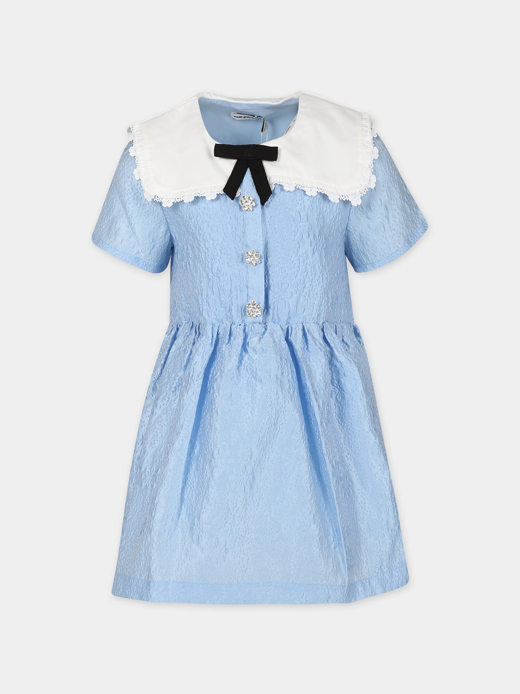 Elegant sky blue dress for girl