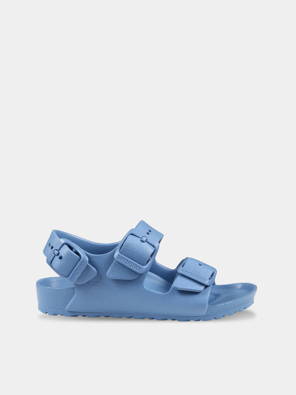 Milano Eva light blue sandals for kids with logo