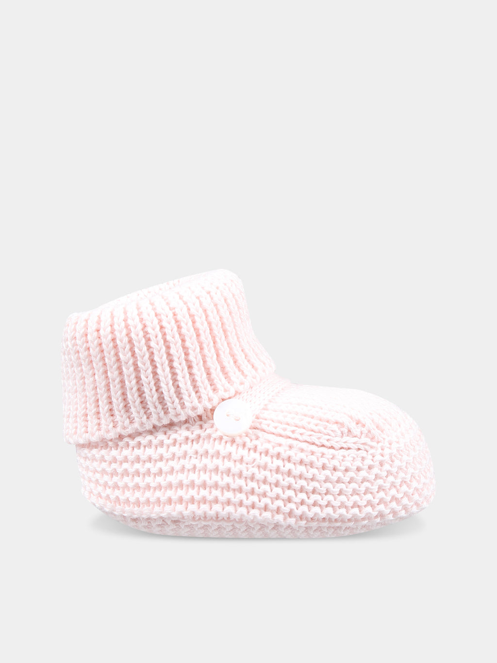 Pink bootees for baby girl