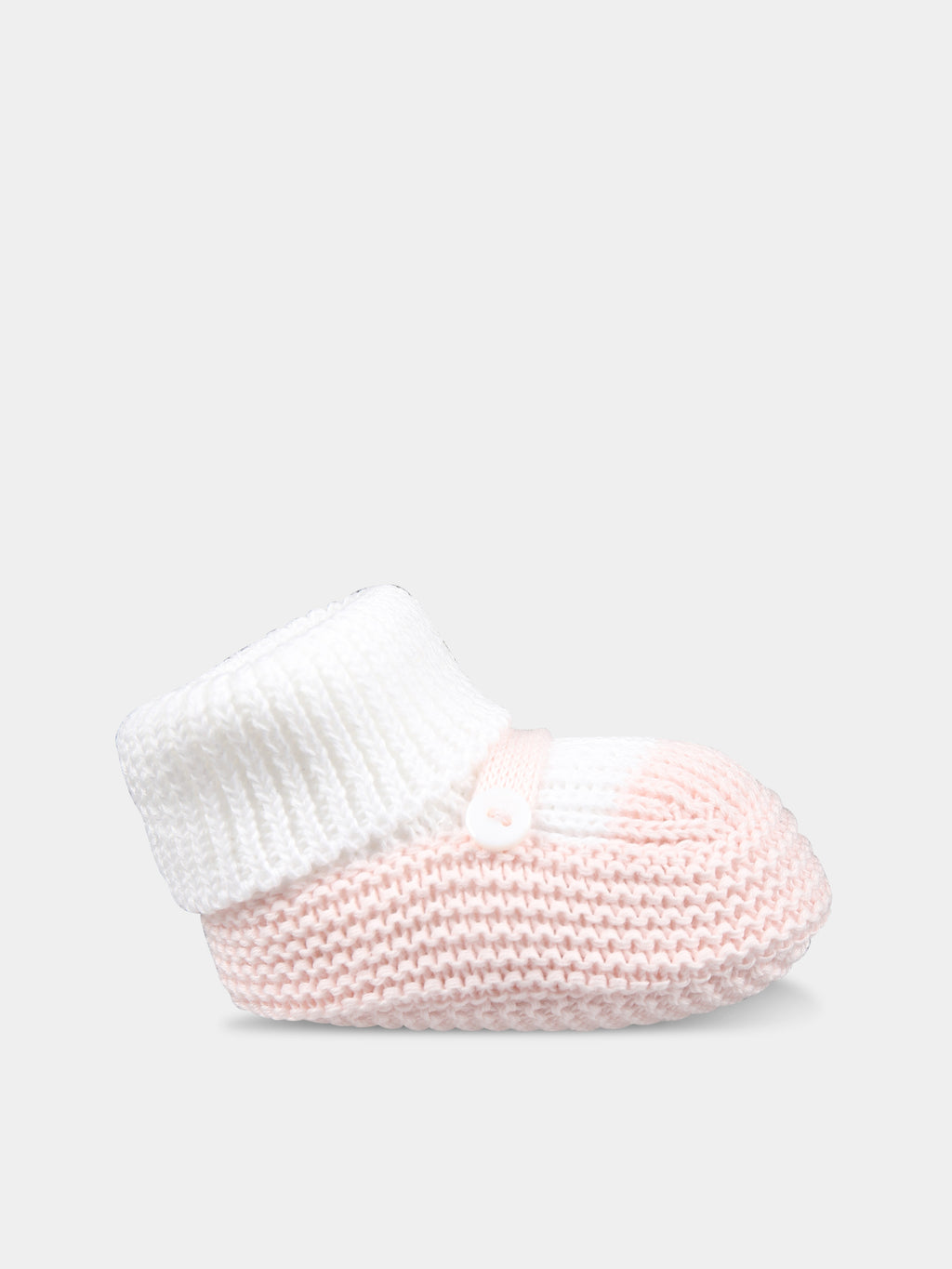 Pink bootees for baby girl