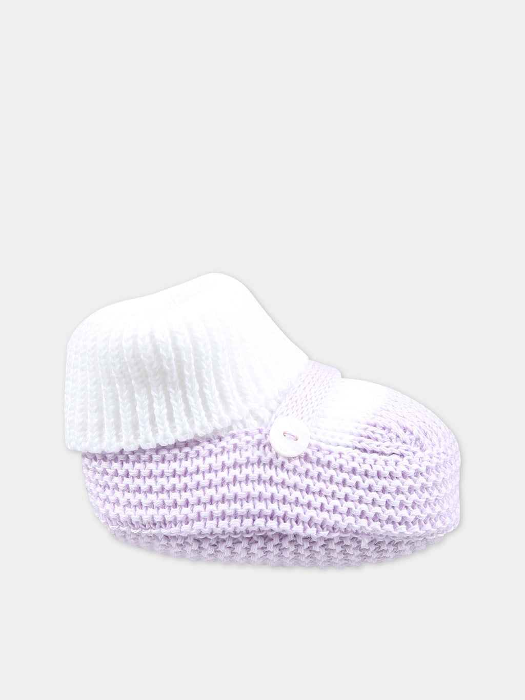 Wisteria bootees for baby girl