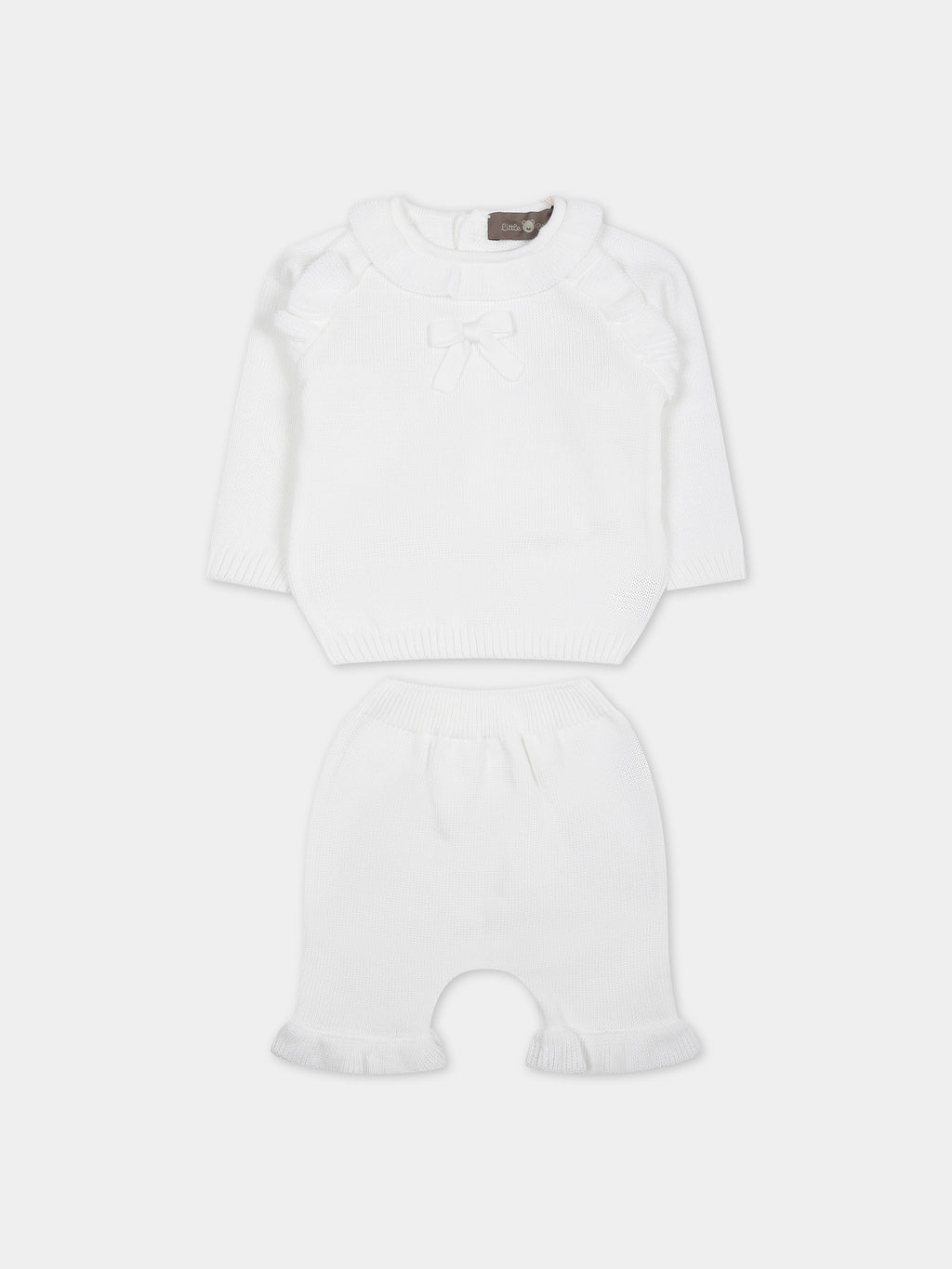 White birth suit for baby girl