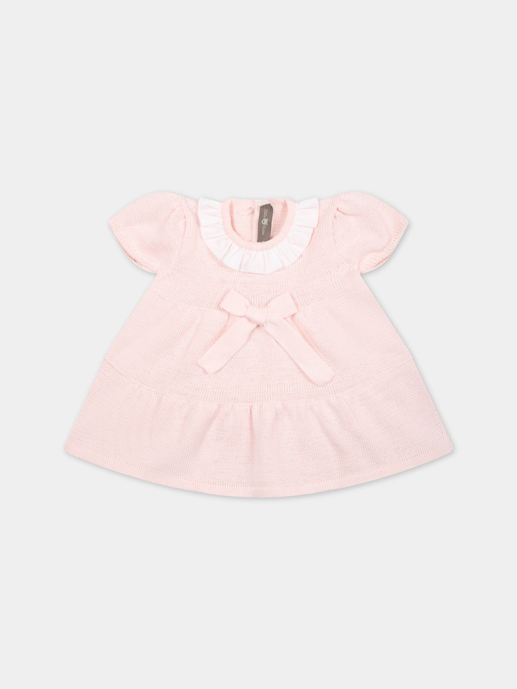 Pink casual dress for baby girl