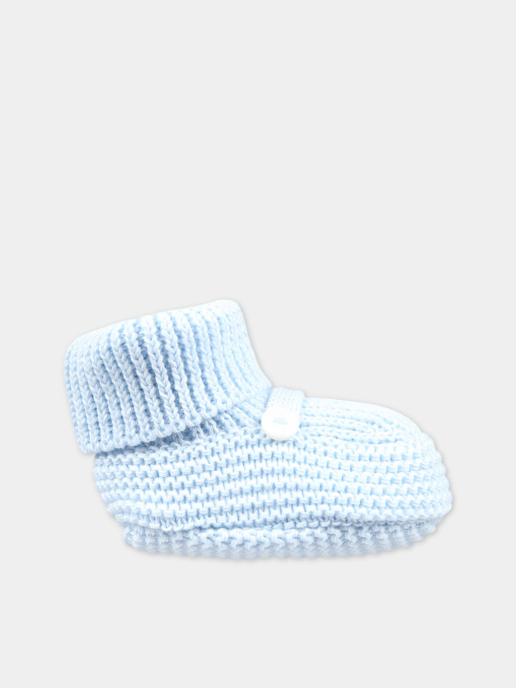 Sky blue bootees for baby boy