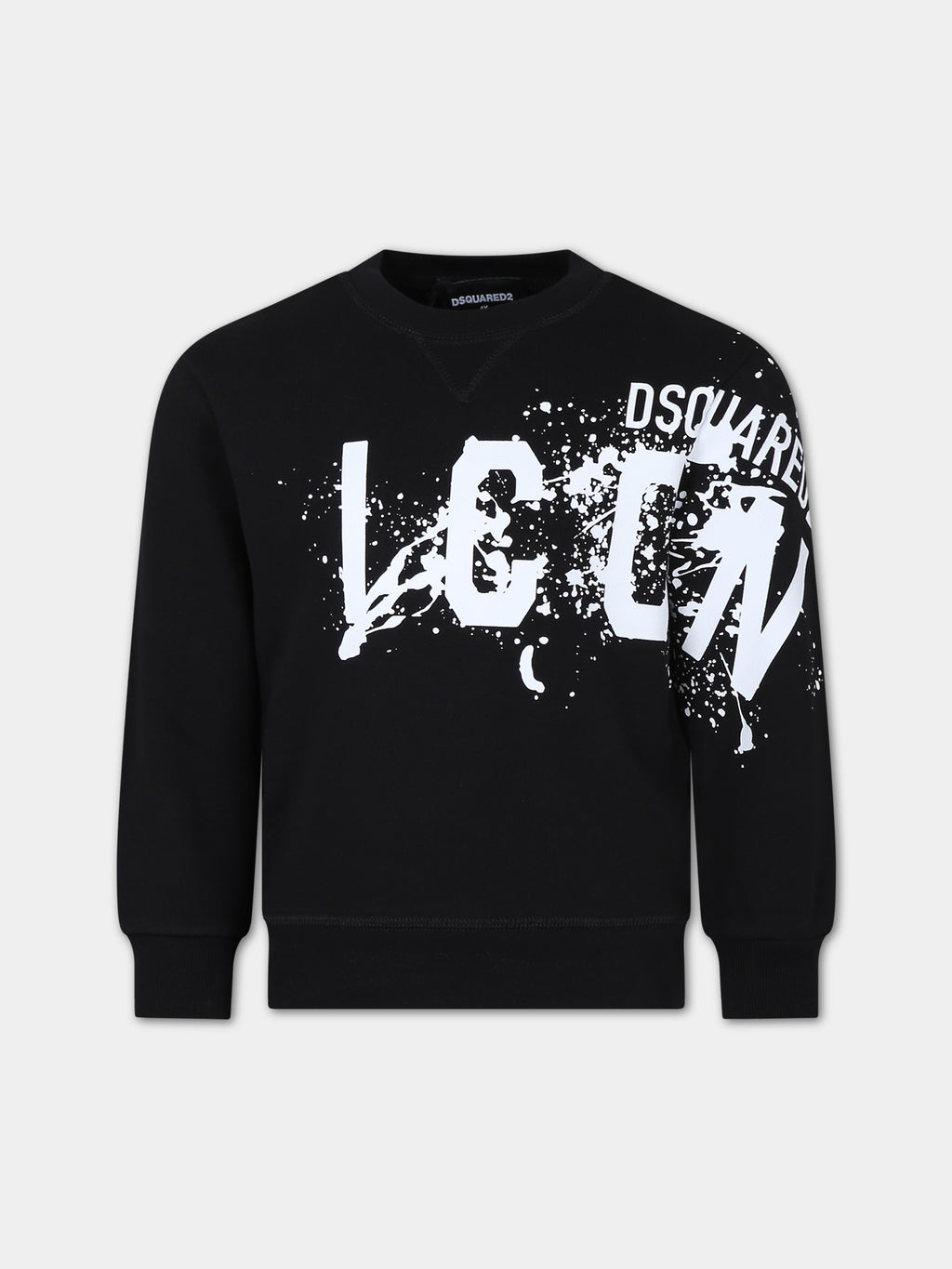 Sweat-shirt noir pour garçon avec logo