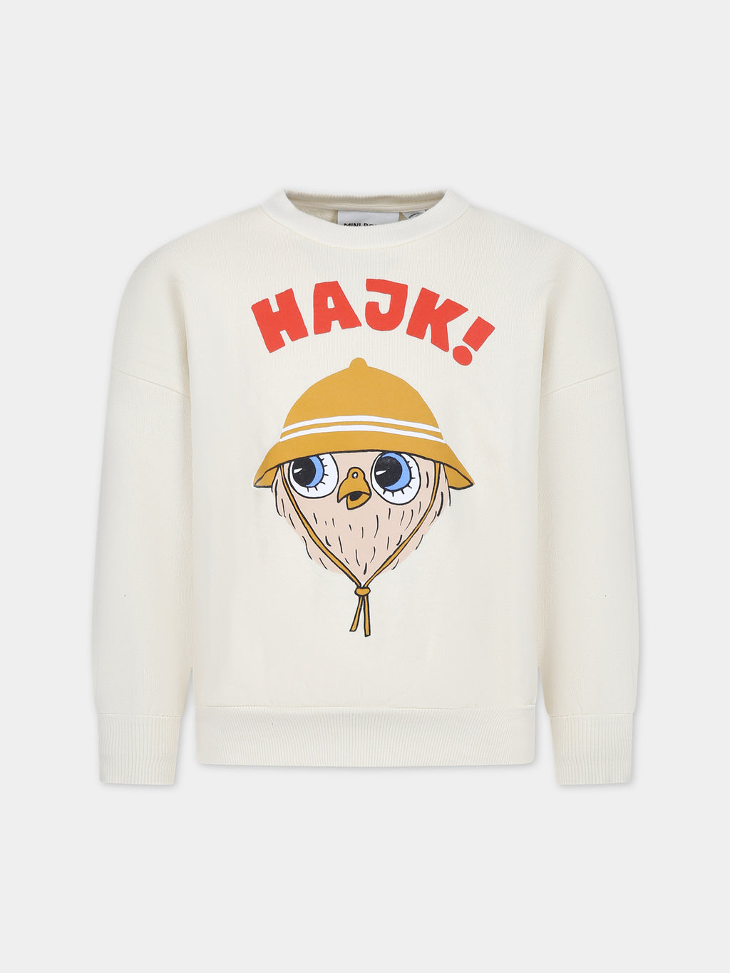 Ivory sweatshirt for kids with owl