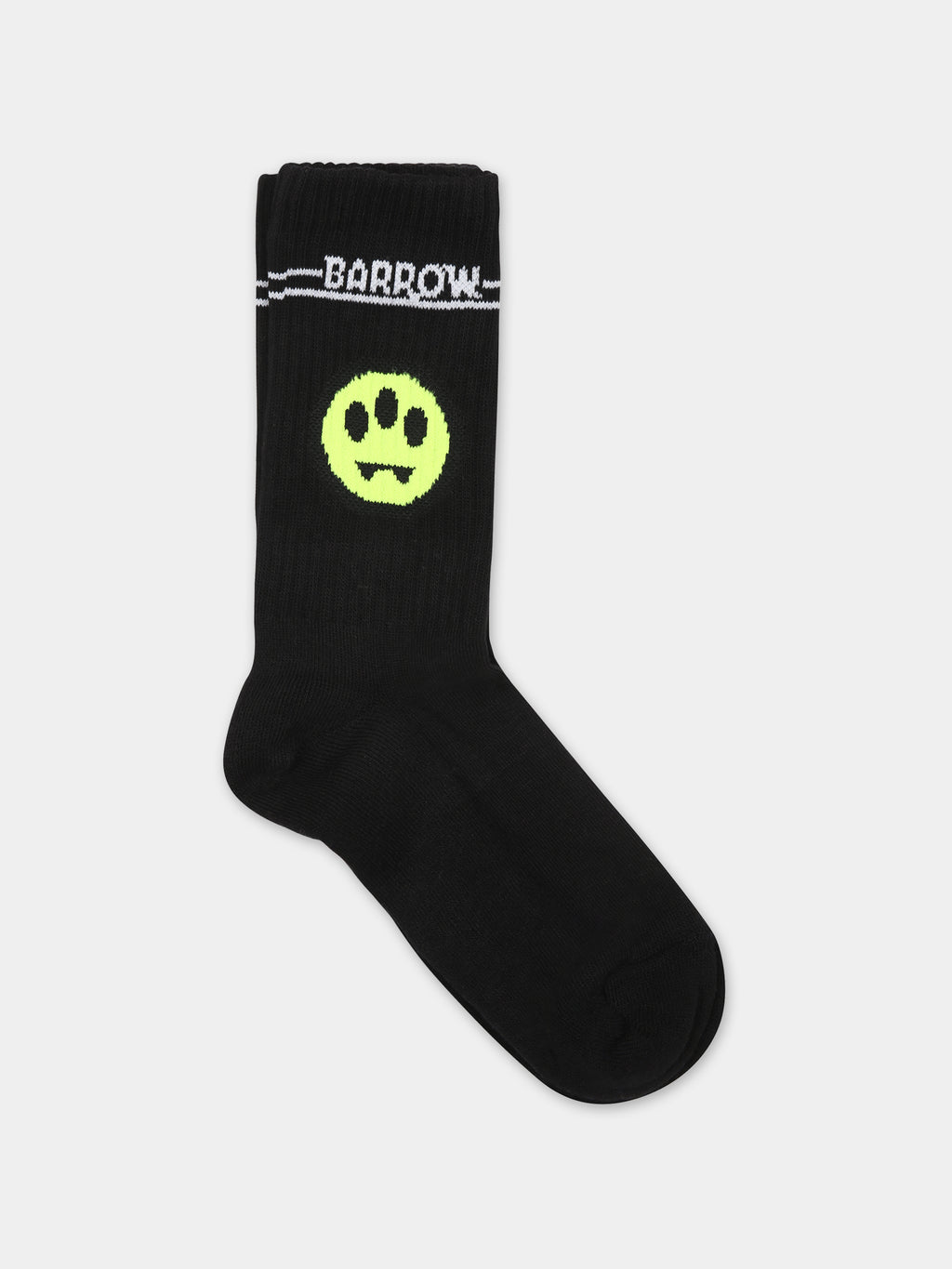 Black socks for kids with smiley