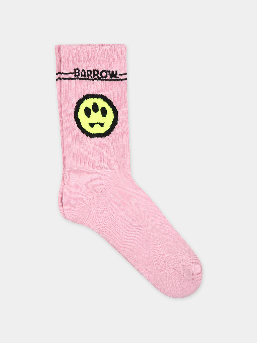 Pink socks for girl with smiley