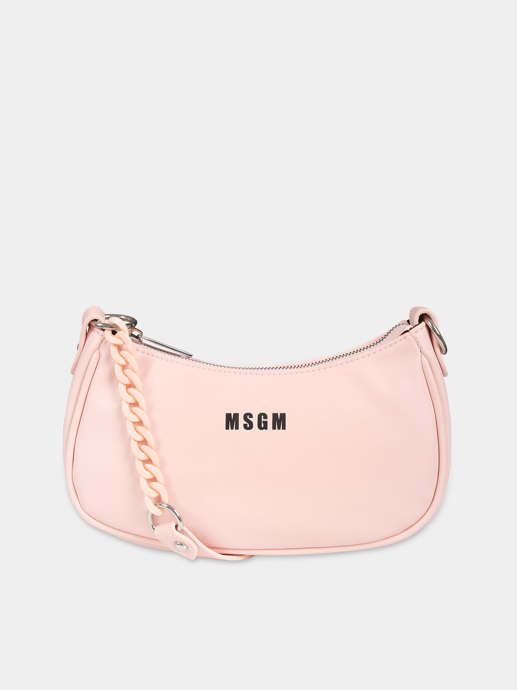 Pink bag for girl with logo