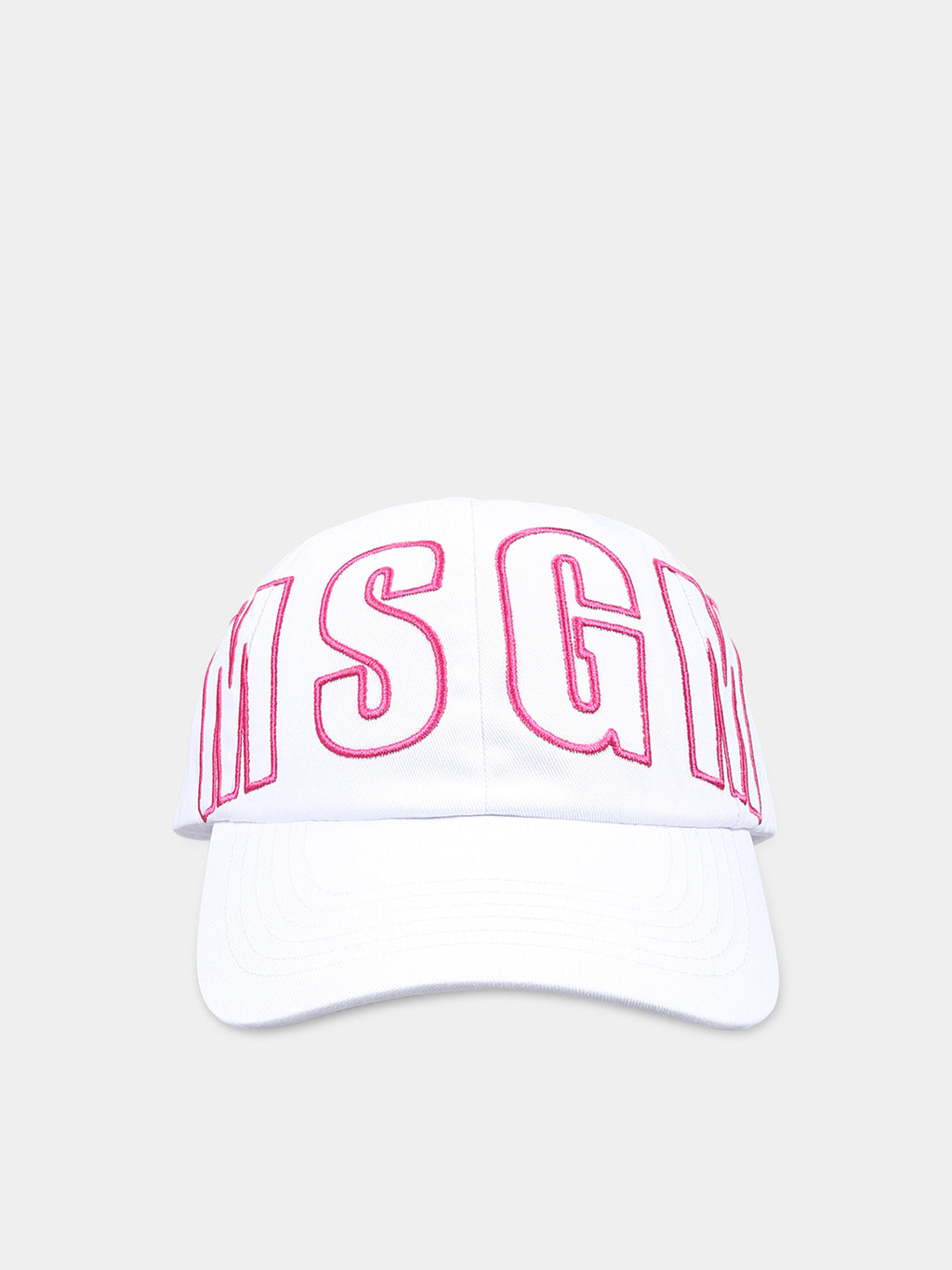 Chapeau blanc pour fille avec logo